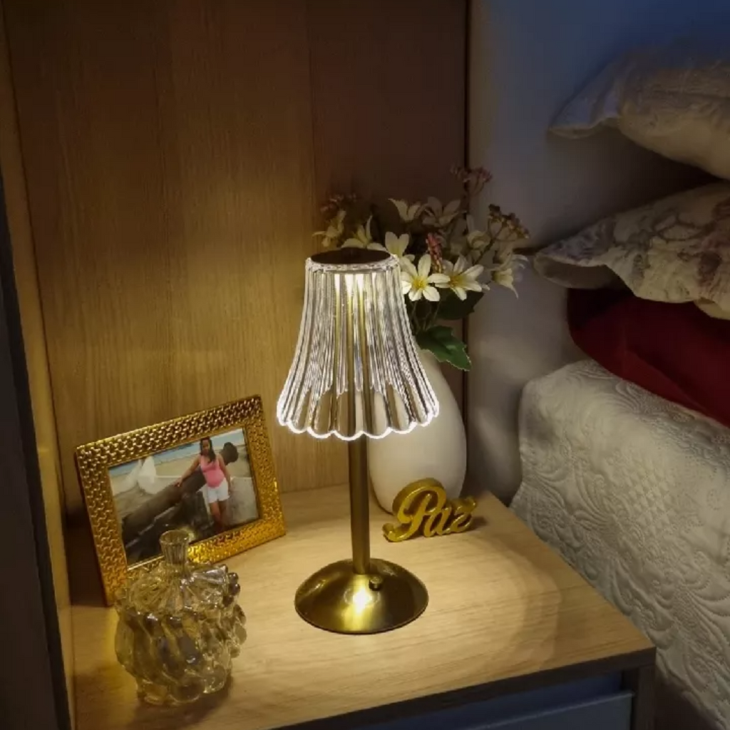 Luminária De Mesa Sem Fio Com Barra Led Sensor Toque De Luz Sem Fio