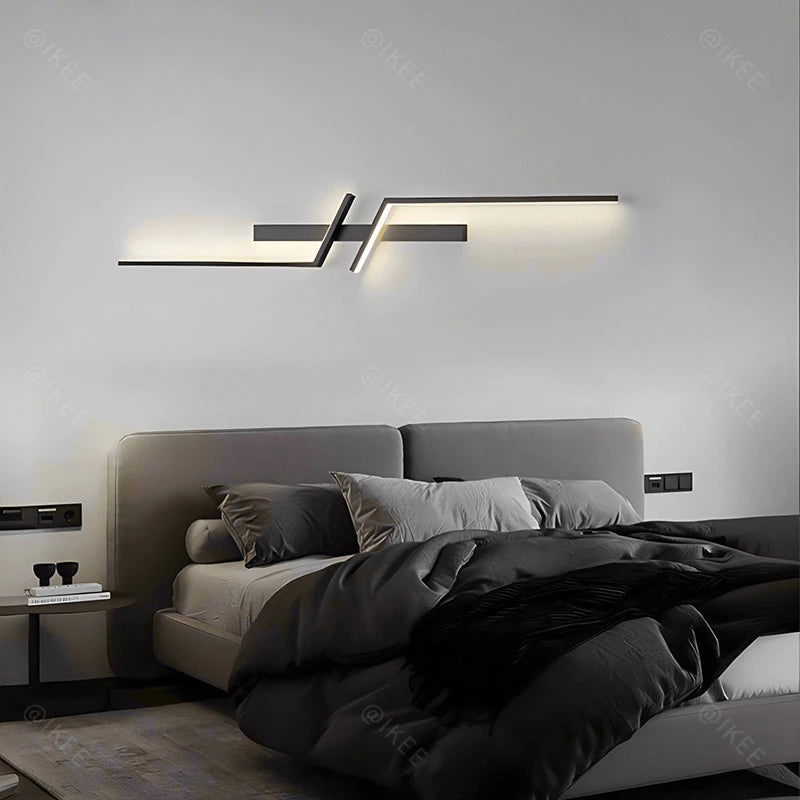 Arandela de Parede Linear Estilo Nórdico Led