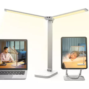 Luminaria Mesa Com 3 Modos Recarregável Abajur Luminária Estudo Articulável Led Leitura