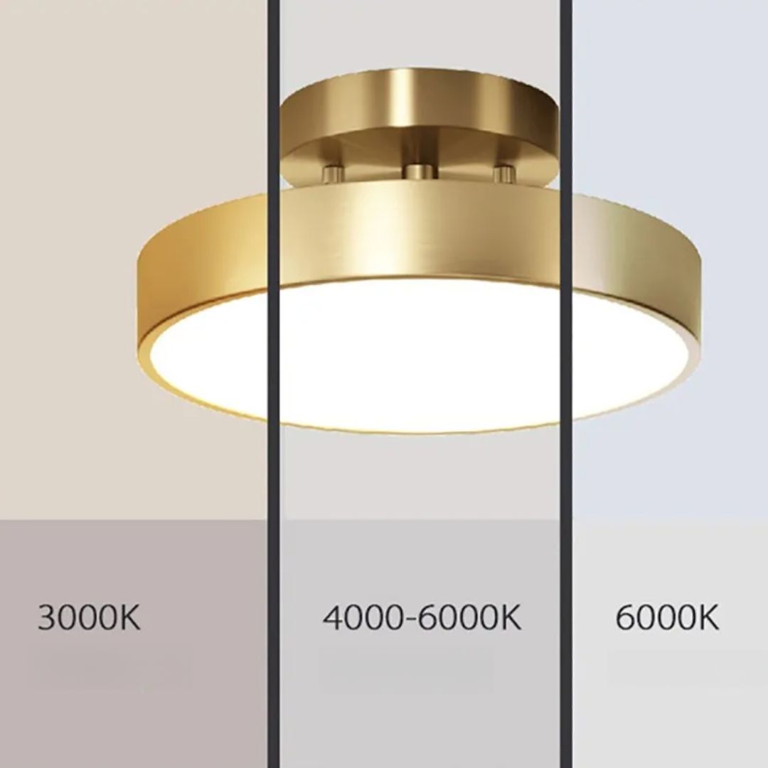Plafon Led Redondo Luminária De Teto Com Ajuste Direcional Modelo Nórdico